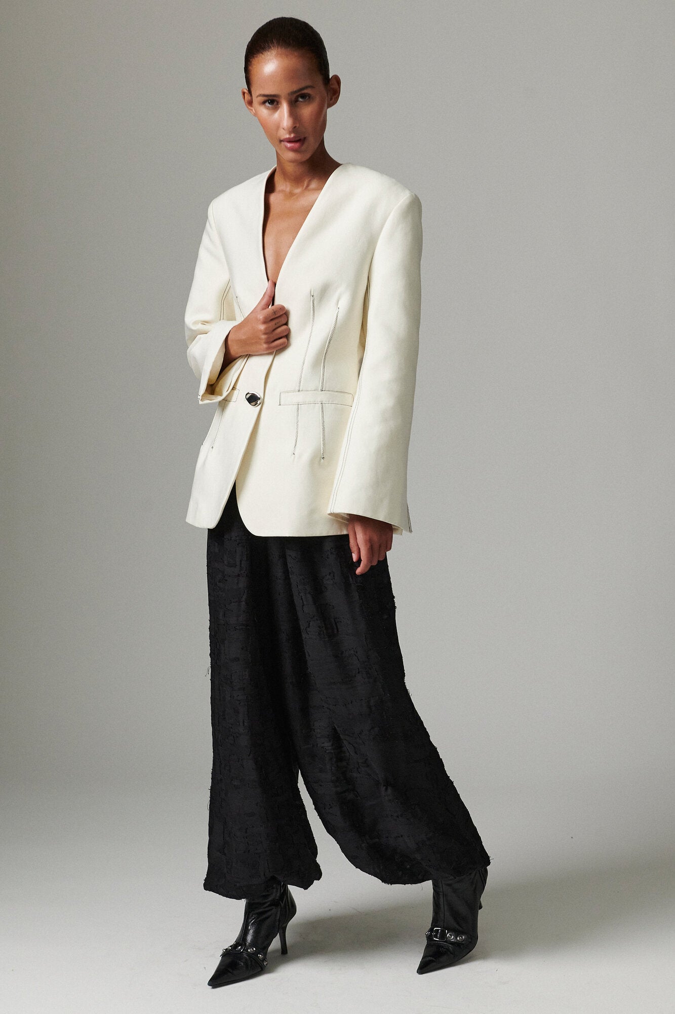Barbo Jacquard Torn bukser - sort